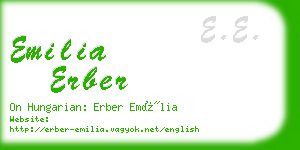 emilia erber business card